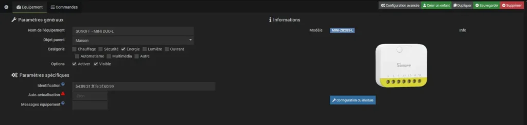 Sonoff MINI DUO-L module double sortie sans neutre Zigbee 3.0 48 Jeezig inc 010