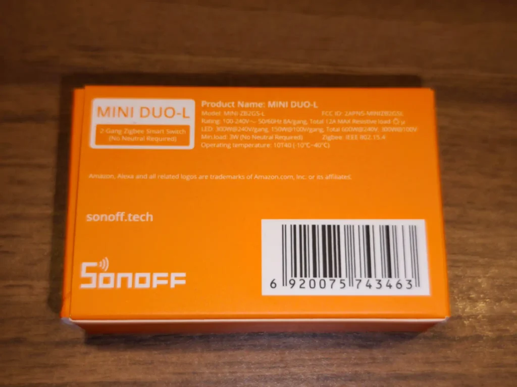 Sonoff MINI DUO-L module double sortie sans neutre Zigbee 3.0 5 Sonoff mini duo l module double sortie sans neutre zigbee 2048x1536 004