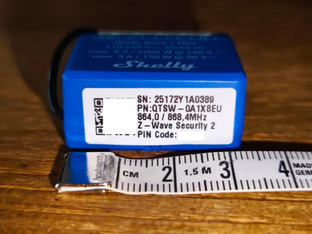 Test du module Shelly wave 1 mini ZWave Plus Long Range contact sec 10 Shelly wave 1 mini zwave plus lr s800 contact sec 2048x1536 010