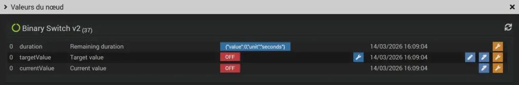 Test du module Shelly wave 1 mini ZWave Plus Long Range contact sec 42 Z Wave js inc 014