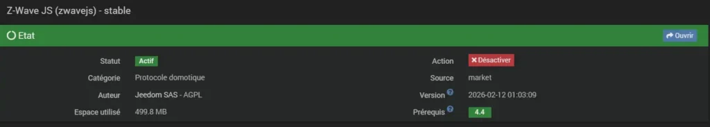 Test du module Shelly wave 1 mini ZWave Plus Long Range contact sec 32 Z Wave js vers 001