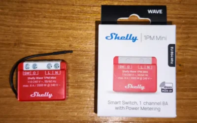 Test Shelly Wave 1PM mini ZWave Plus LR et mesure de conso