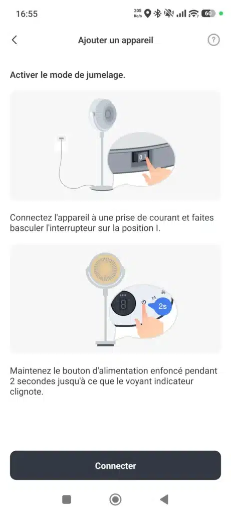 Ventilateur silencieux et intelligent sur pied Switchbot BLE 66 App switchbot ventilateur intelligent silencieux ble sur pied 011