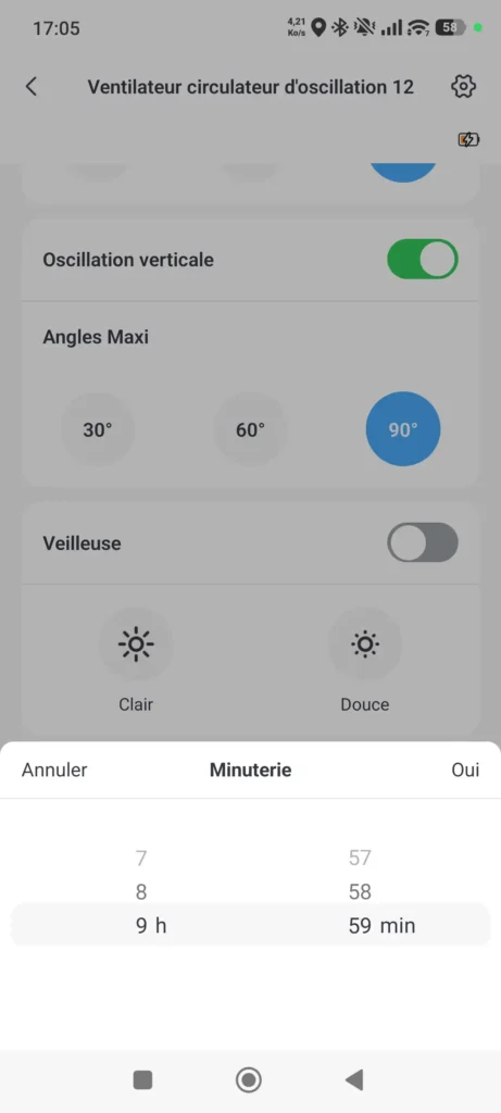 Ventilateur silencieux et intelligent sur pied Switchbot BLE 93 App switchbot ventilateur intelligent silencieux ble sur pied 036