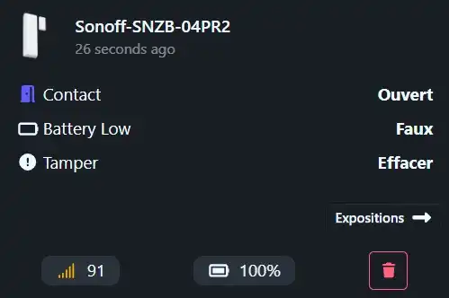 Détecteur d'ouverture Sonoff SensGuard DWGen2 SNZB-04PR2 38 HA dash z2m 001