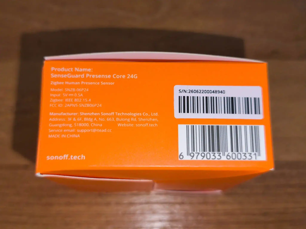 Détecteur de présence humaine Sonoff SNZB 06P24 Zigbee 12 Sonoff snzb06p24 capteur presence senseguard core 24g zigbee 2048x1536 004