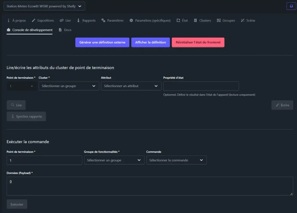 Tutoriel d'utilisation de la station météo Zigbee et Bluetooth Ecowitt WS90 par Shelly 46 HA z2m inc 021