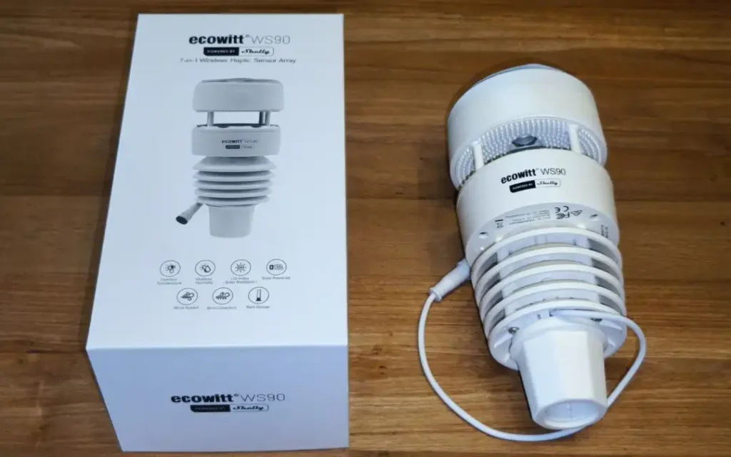 Station meteo Shelly Ecowitt ws90 bluetooth zigbee 1080x675