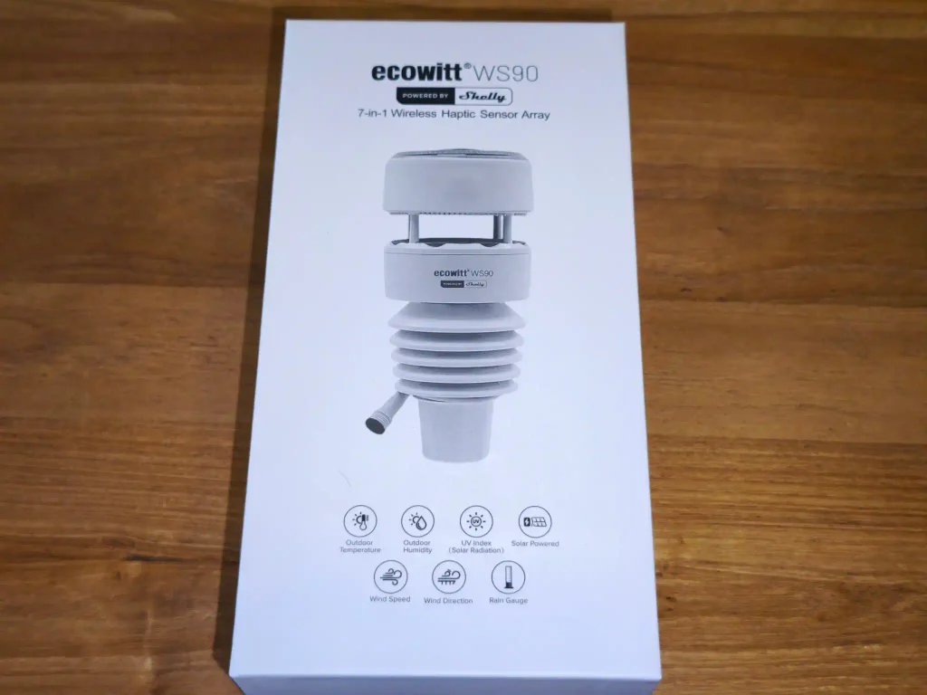 Tutoriel d'utilisation de la station météo Zigbee et Bluetooth Ecowitt WS90 par Shelly 6 Station meteo Shelly Ecowitt ws90 bluetooth zigbee 2048x1536 001