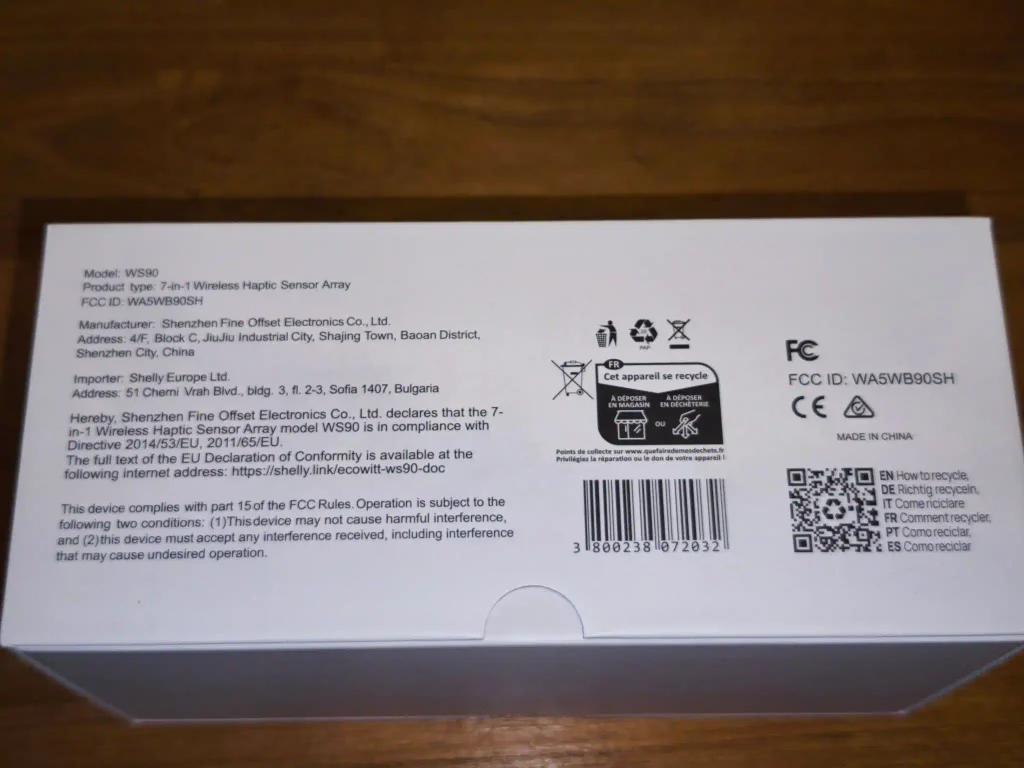 Tutoriel d'utilisation de la station météo Zigbee et Bluetooth Ecowitt WS90 par Shelly 9 Station meteo Shelly Ecowitt ws90 bluetooth zigbee 2048x1536 004