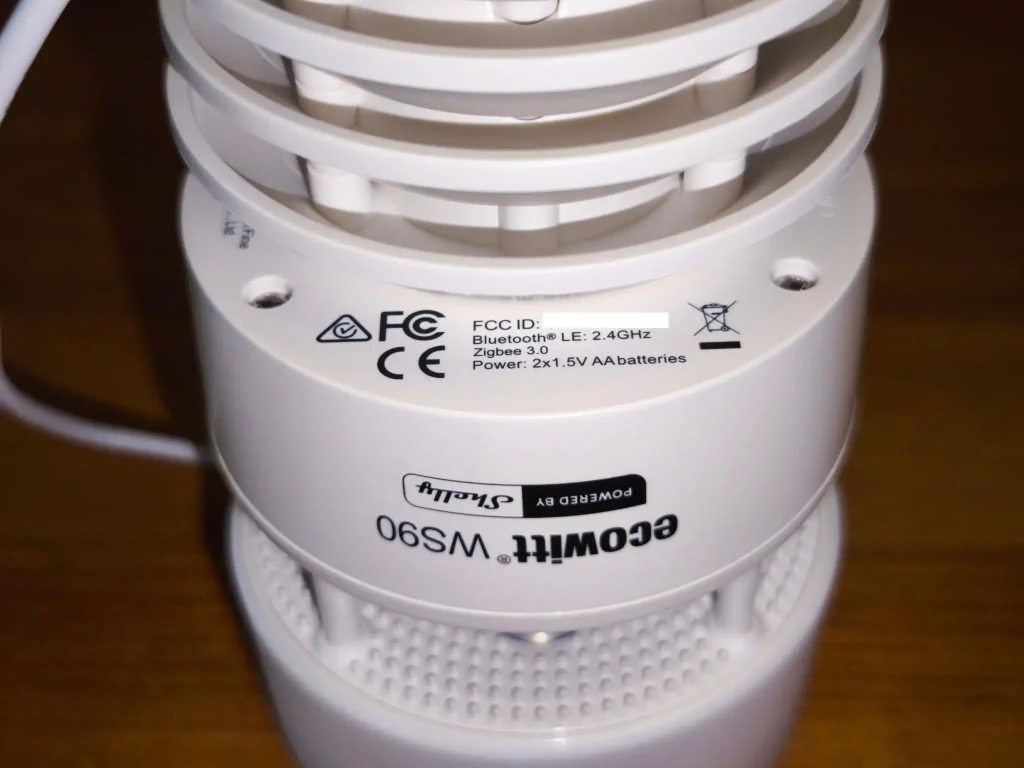 Tutoriel d'utilisation de la station météo Zigbee et Bluetooth Ecowitt WS90 par Shelly 14 Station meteo Shelly Ecowitt ws90 bluetooth zigbee 2048x1536 009